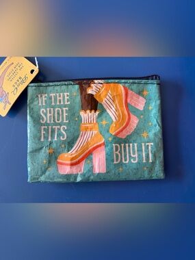 Blue Q “If The Shoe Fits, Buy It” Coin Purse, NWT